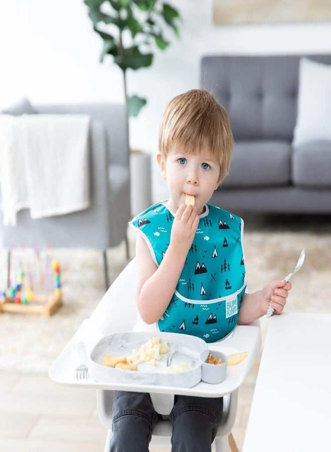 Bumkins Bibs for Girl or Boy, SuperBib Baby and Toddler for 6-24 Months, Essential Must Have for Eating, Feeding, Baby Led Weaning Supplies, Mess Saving Catch Food, 3-pk Outdoors and Wildlife - Image 5