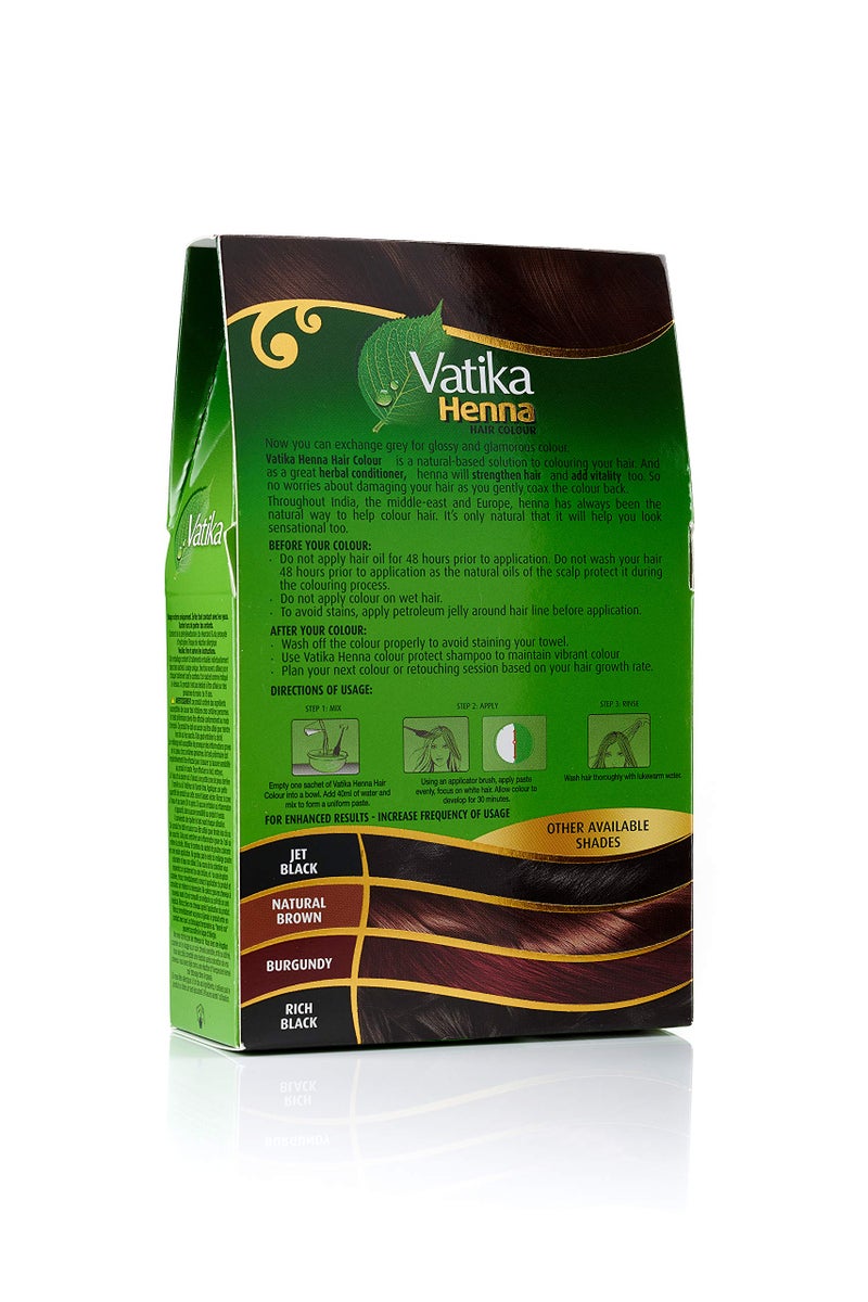 Vatika Naturals Permanent Hair Dye Dark Brown, 100% Grey Coverage, Ammonia-Free, for Rich, Long-Lasting Color, No Damage, for Healthy, Vibrant Hair - 18 Sachets X 10g (Dark Brown, Pack of 3) - Image 2