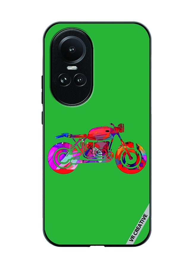 VR CREATIVE Protective Case Cover For Oppo Reno 10 Bike Design Multicolour - Image 1