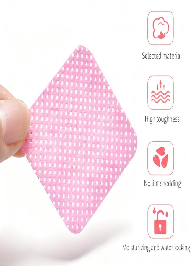 Lint Free Nail Wipes 200PCS, Soft Non-Woven Nail Prep Pads, Absorbent Wipes for Nail Art, Gel Nail Removal & Eyelash Extension Supplies - Image 2