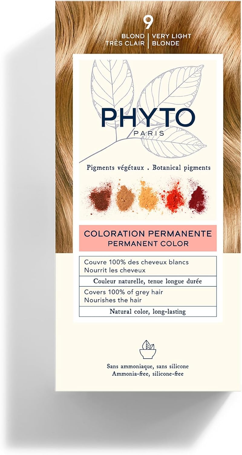 PHYTO PARIS Permanent Hair Color - Very Light Blonde 9 with Botanical Pigments - Image 1