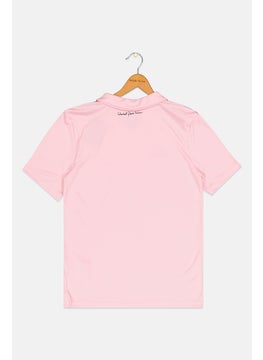 Adidas Kids Girl Short Sleeve Training Inter Miami Jersey, Pink  - Image 2