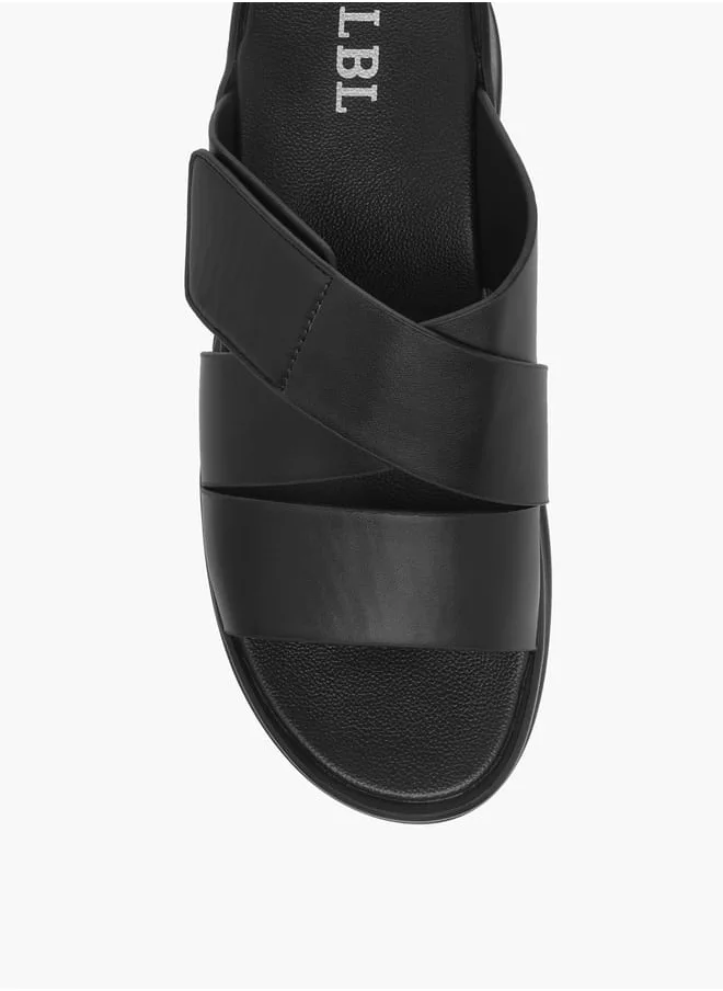 ال بي ال من شو اكسبرس Mens Solid Slip-On Arabic Sandals Ramadan Collection