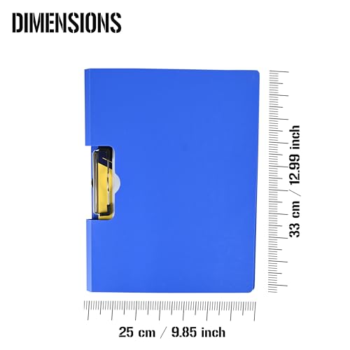 True Flair A4 Size Clipboard File Cover Folder Document Organizer for Portfolio,Office,School,and More|360° Degree Flip File Folder|PP Clipboard File for Document Set of 1 Clipboard File(1),Multicolor - Image 4