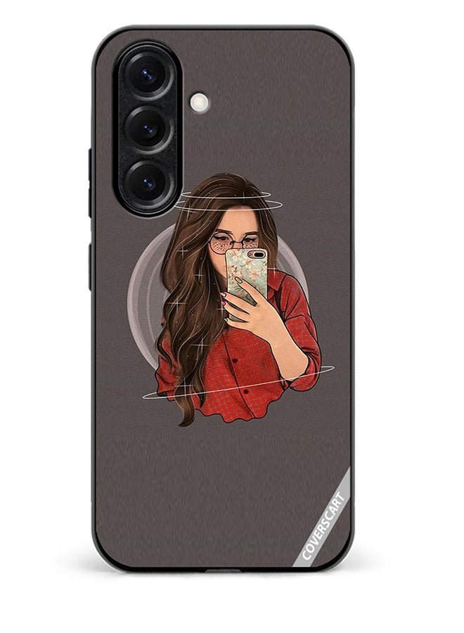 VR CREATIVE Protective Case Cover For Samsung Galaxy S25 Girl Clicks A Selfie Design Multicolour