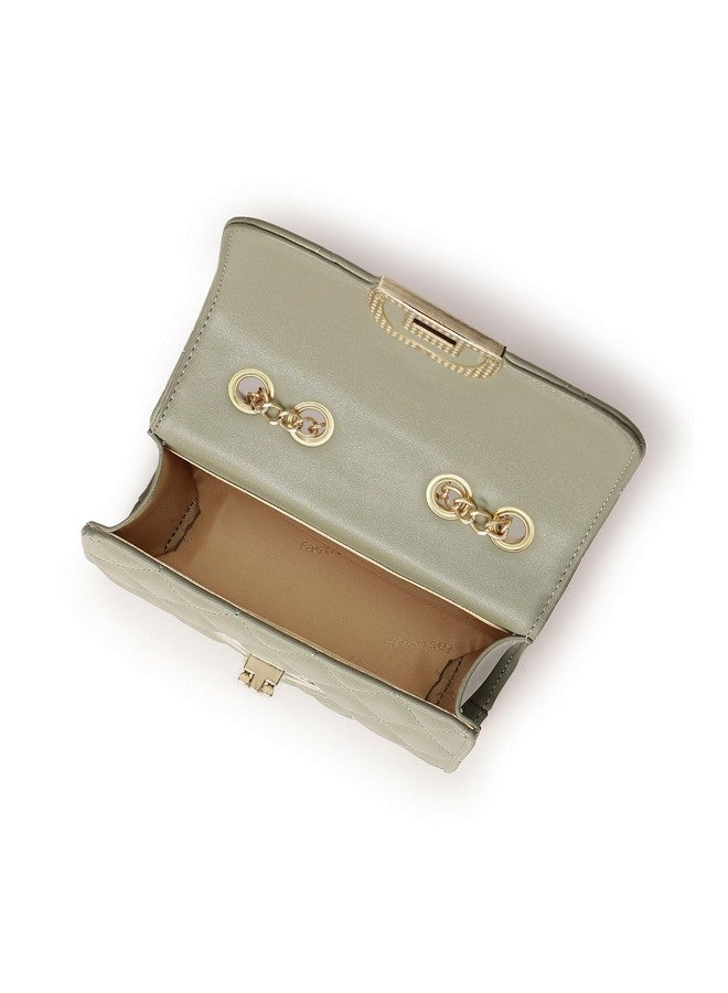 Fastrack Quilted Sling Bag for Girls, Ladies and Women | with Semi Metal Chain Strap and Golden Push Lock | Ladies Purse Handbag | Slings for Casual Carry - Image 5