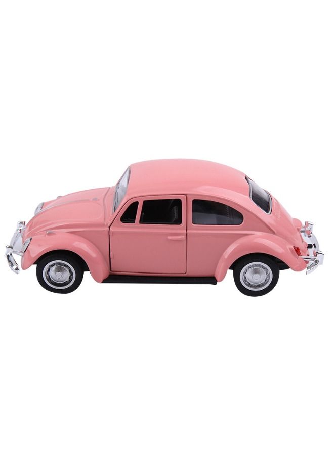 1:32 Classic Beetle Car Model, Alloy Car Model Toy, Vintage Mini Car Model ( 5.3X5.2X12.5cm, Pink)  - Image 3