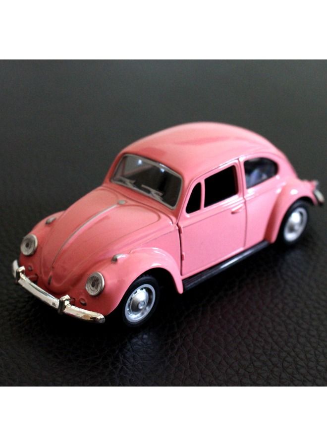 1:32 Classic Beetle Car Model, Alloy Car Model Toy, Vintage Mini Car Model ( 5.3X5.2X12.5cm, Pink)  - Image 4