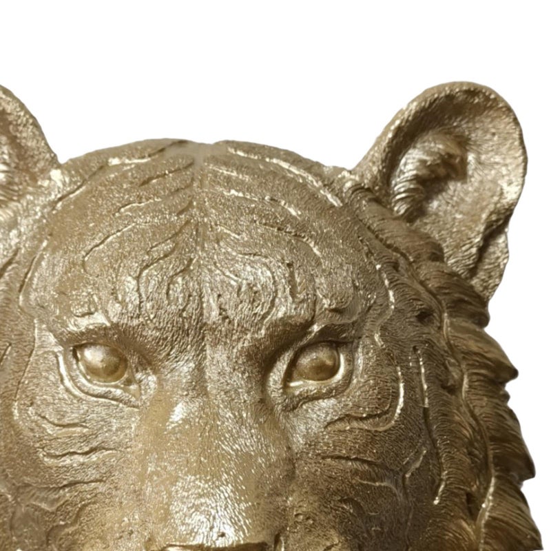 تمثال النمر الجداري من البولي ريزين لوحة جدارية ديكور معلق للمزرعة - Image 4