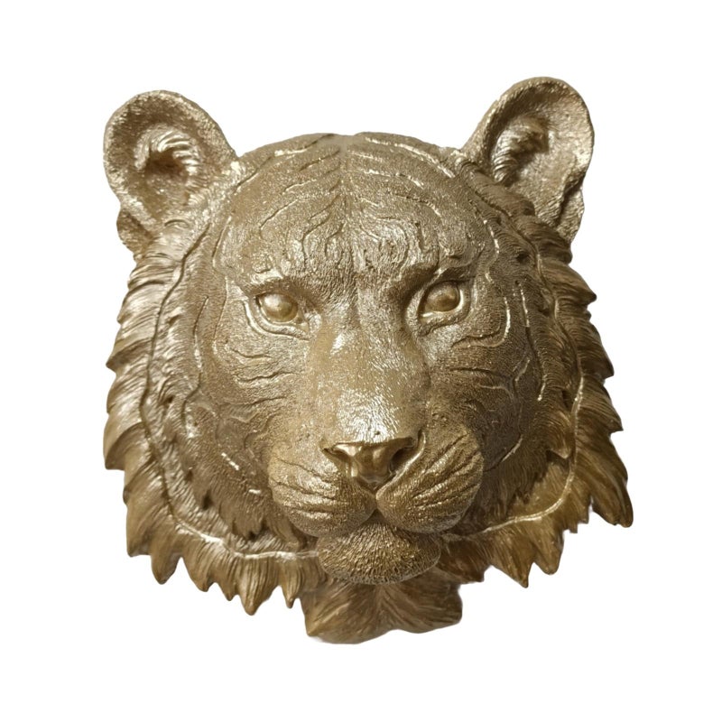 تمثال النمر الجداري من البولي ريزين لوحة جدارية ديكور معلق للمزرعة - Image 2