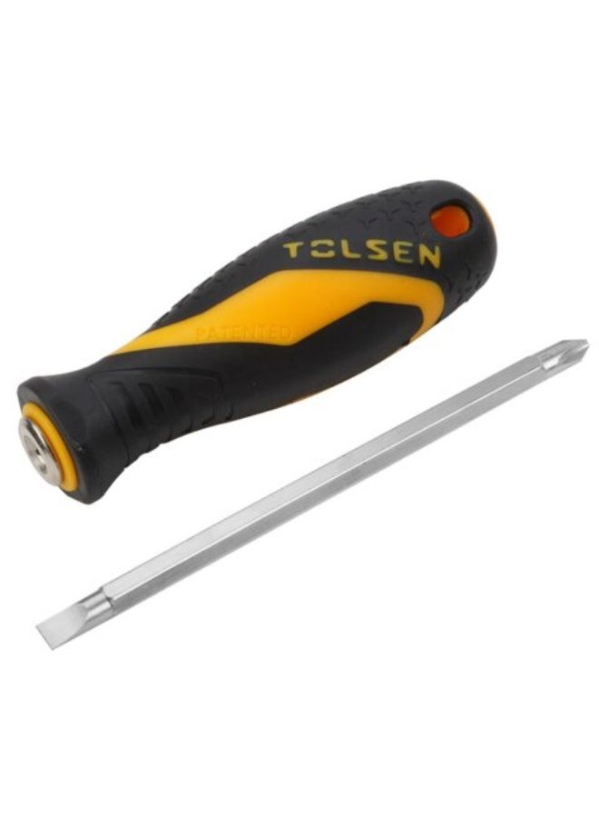 Tolsen 20042 2-in-1 Reversible Screwdriver Set Double Ended PH2 and SL6mm Hand Tool - Image 1