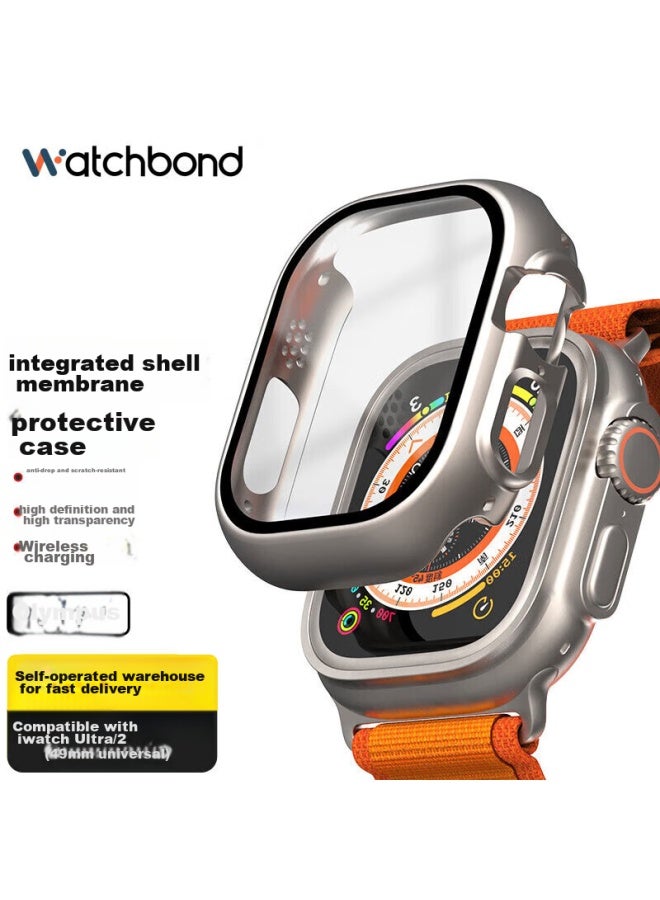 Watchbond Compatible With Apple Watch Ultra 2 Protective Case, Apple Watch Ultra Protective Cover, Integrated Case And Screen Protector, 49mm Shockproof, Sweatproof, Scratch-resistant, Watch Accessory - Image 1