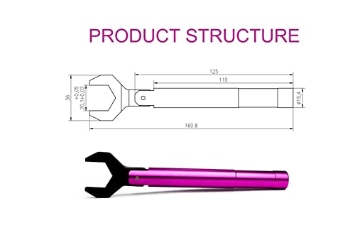 UU TOJOIN TOJOIN 1 pcs Purple N Type Torque Wrench 1 N·m Opening 20MM Protect RF Connector for RF Microwave Measurements - Image 2