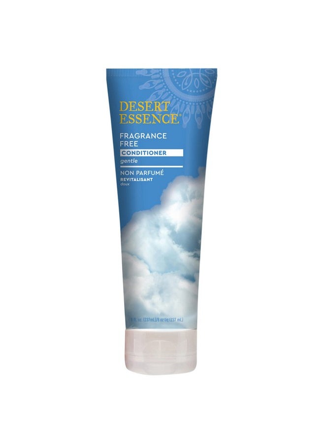 DESERT ESSENCE Desert Essence Fragrance Free Conditioner - Gentle, Organic Green Tea, Jojoba & Sunflower Oils - Paraben, Gluten & Cruelty-Free - Smooths & Softens Hair - No Oil Residue - For All Hair Types - 8 fl oz  - Image 1