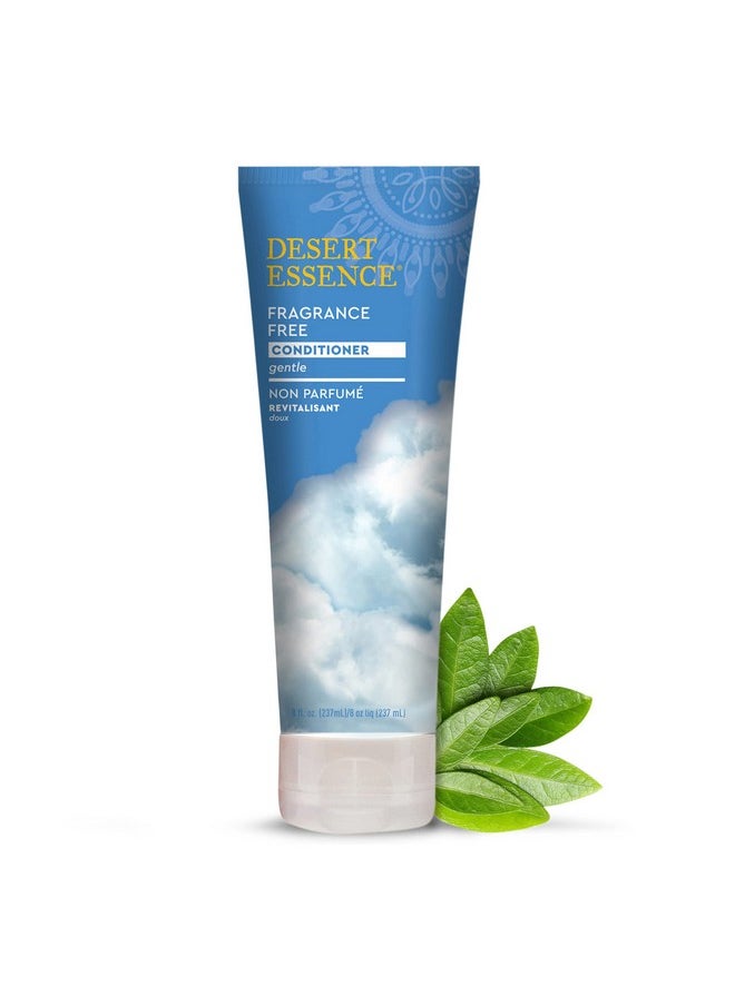 DESERT ESSENCE Desert Essence Fragrance Free Conditioner - Gentle, Organic Green Tea, Jojoba & Sunflower Oils - Paraben, Gluten & Cruelty-Free - Smooths & Softens Hair - No Oil Residue - For All Hair Types - 8 fl oz  - Image 2