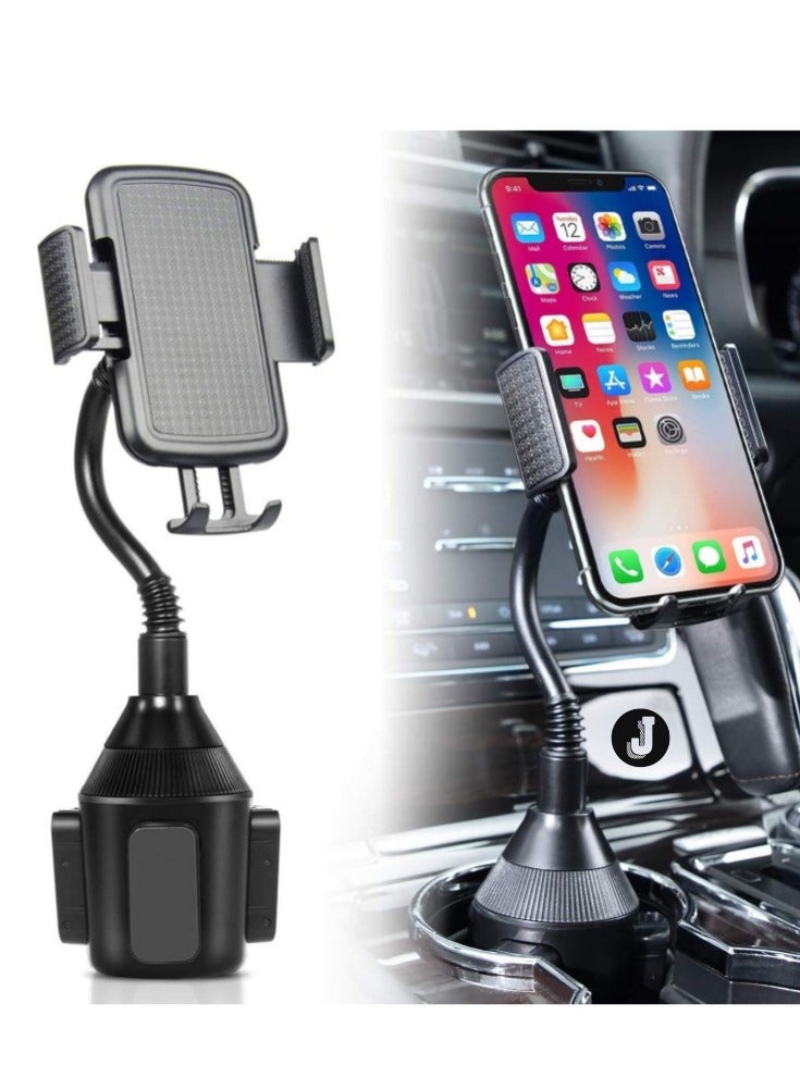 JAJEEK "Universal Cup Holder Phone Mount – Adjustable Gooseneck Car Mount for iPhone XS, Galaxy, and More" - Image 1