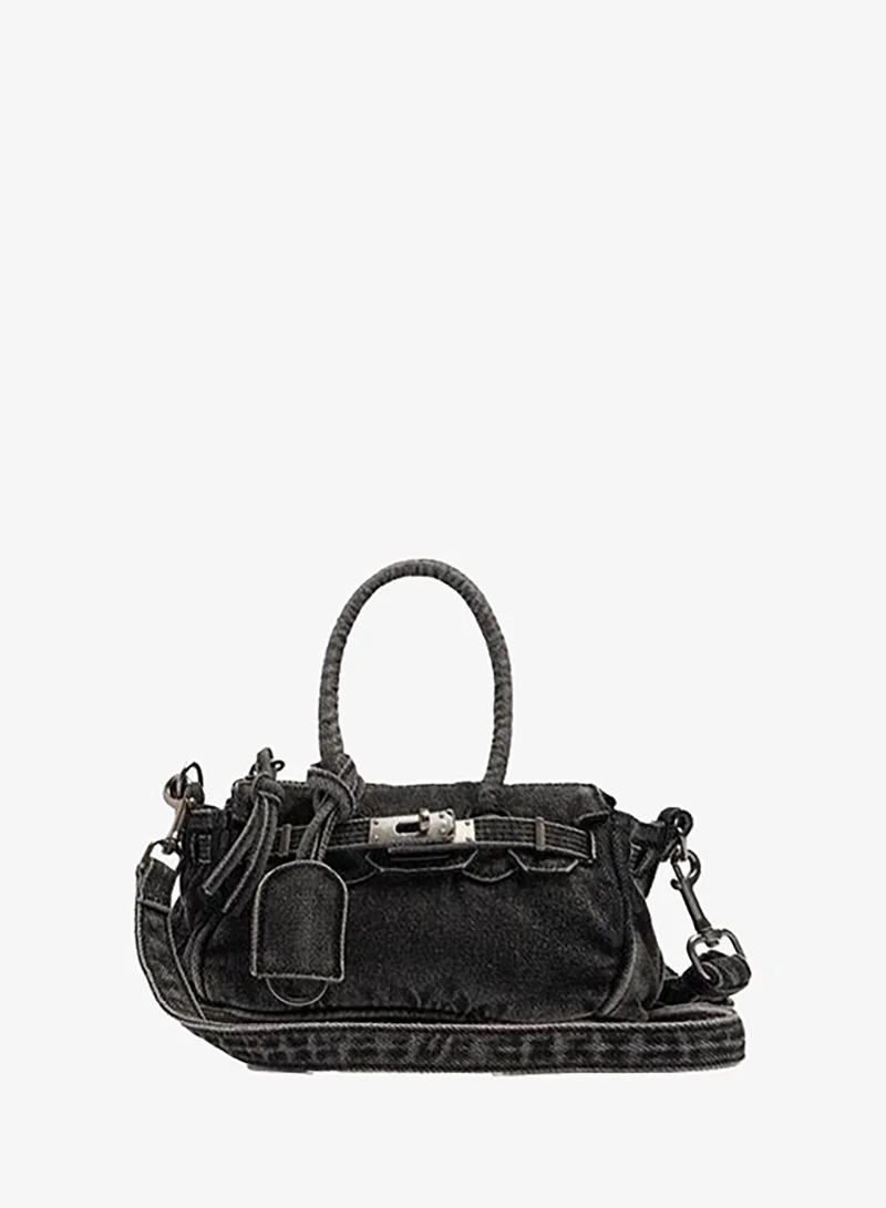 Parfois Crossbody Bag Denim With Pendant