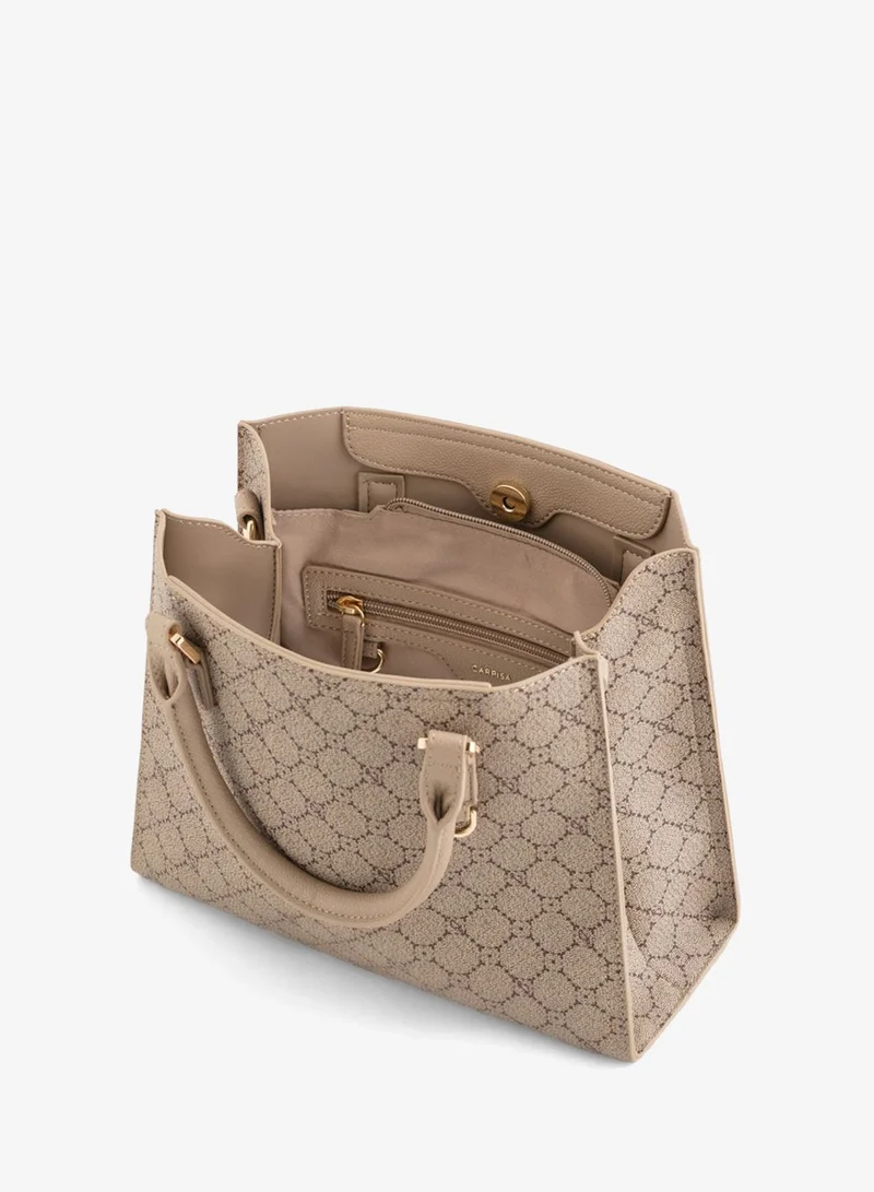 كاربيزا Women's Handbag Diana Taupe/Light Taupe