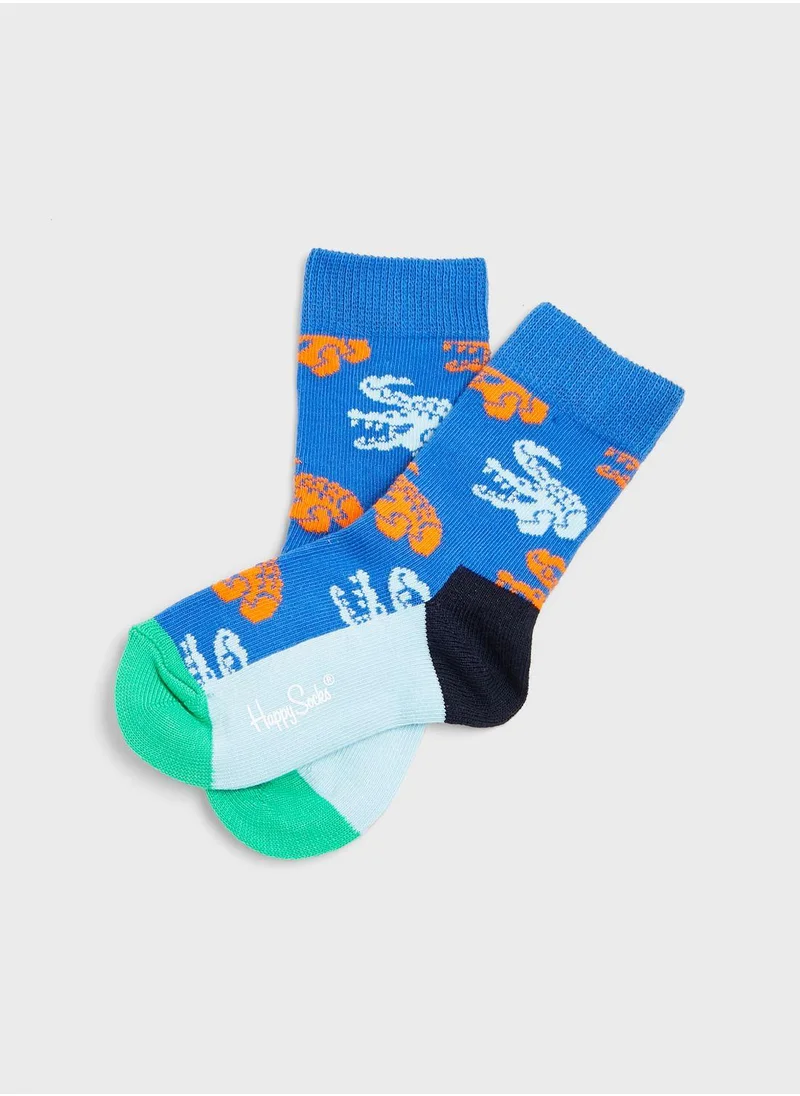 Happy Socks Kids Crocodile Socks