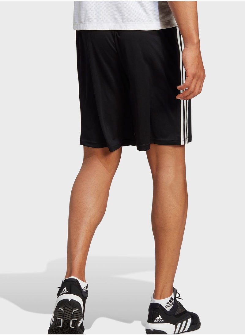 Adidas - Train Essentials Piqué 3-Stripes Training Shorts - Image 1