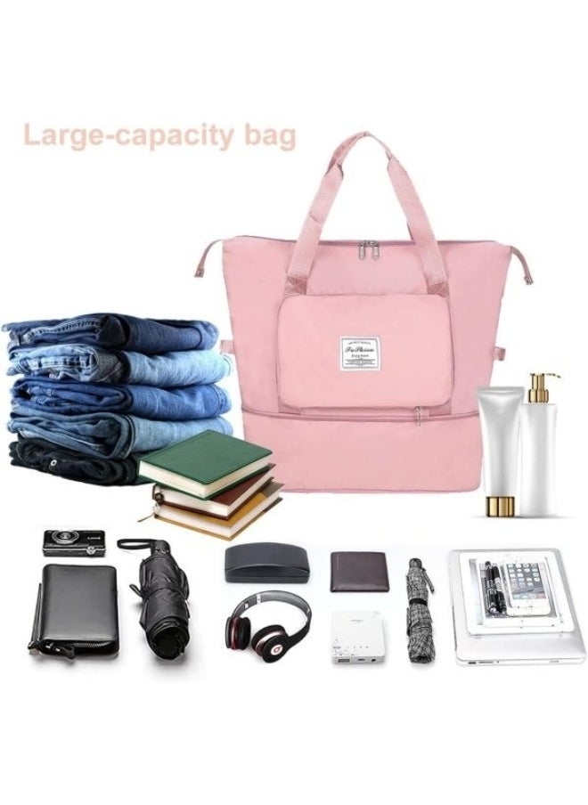 HONGFU Foldable Travel Bag Hand Carry Luggage Bag Large Waterproof Duffle Bag  - Image 3