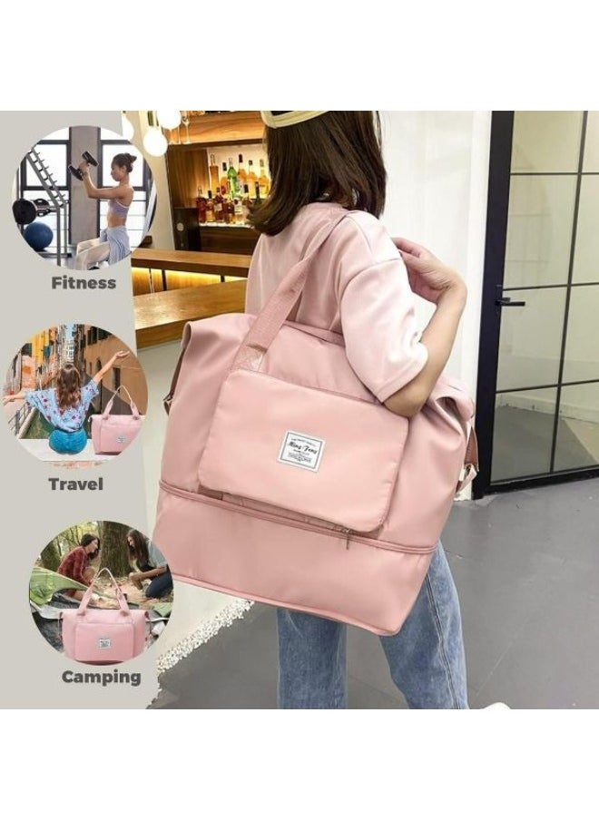 HONGFU Foldable Travel Bag Hand Carry Luggage Bag Large Waterproof Duffle Bag  - Image 2