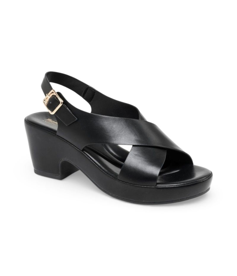 Bata Cross‑Strap Platform Heel Sandals - Image 1