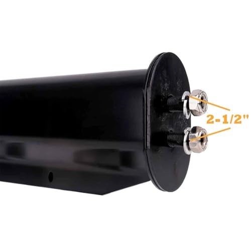 Torque Black Mud Flap Hanger Pair Set 30 Inch Straight Angled 2-1/2 inch Bolt Pattern (TRMFH302) - Image 3