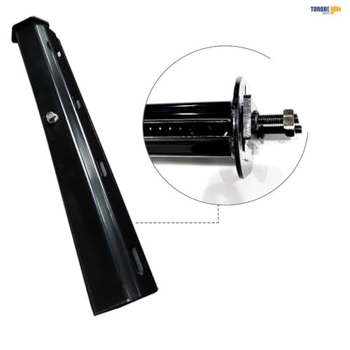 Torque Black Mud Flap Hanger Pair Set 30 Inch Straight Angled 2-1/2 inch Bolt Pattern (TRMFH302) - Image 2