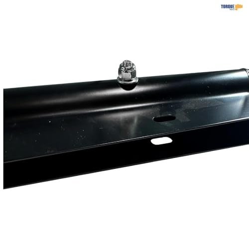 Torque Black Mud Flap Hanger Pair Set 30 Inch Straight Angled 2-1/2 inch Bolt Pattern (TRMFH302) - Image 5