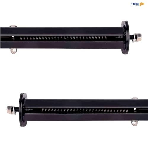 Torque Black Mud Flap Hanger Pair Set 30 Inch Straight Angled 2-1/2 inch Bolt Pattern (TRMFH302) - Image 4