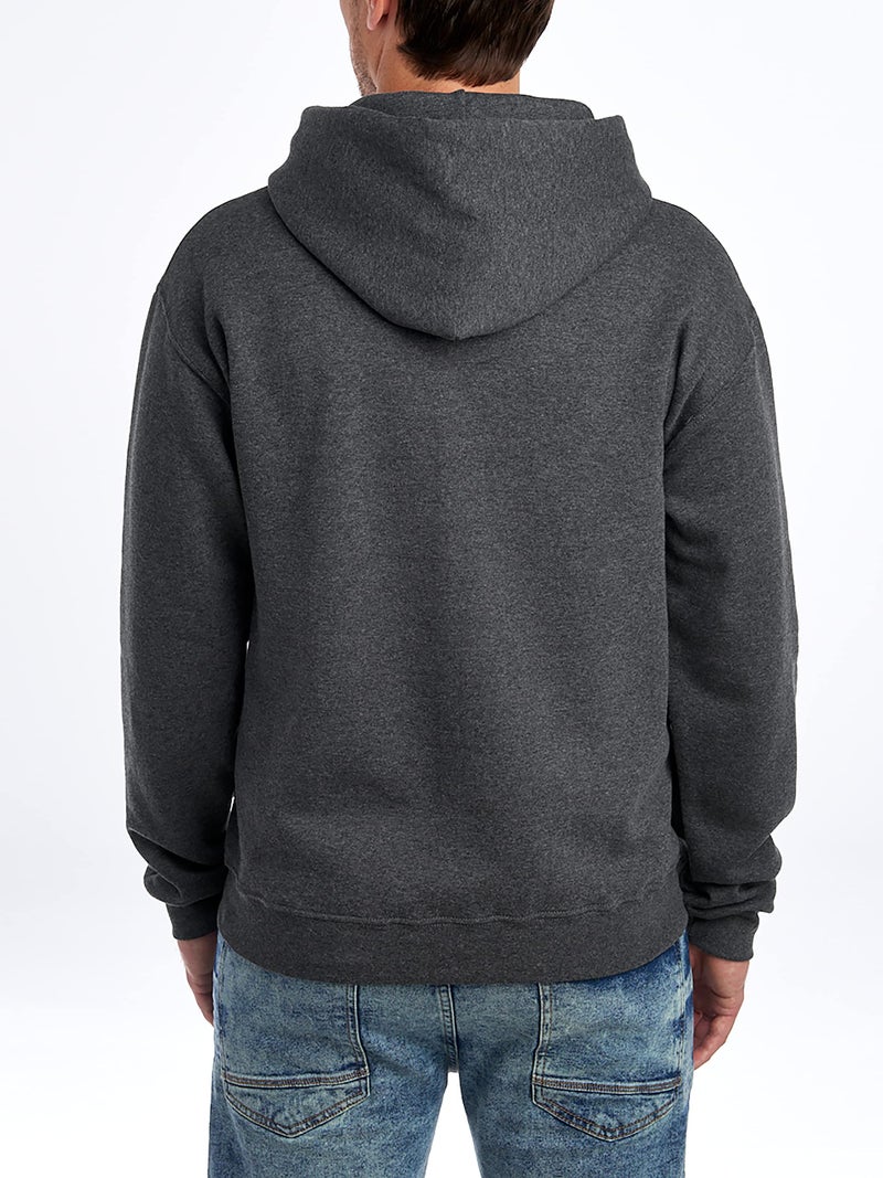 Jerzees Men's NuBlend Fleece -Sweatshirts & Hoodies, Hoodie-Black Heather, Medium - Image 3