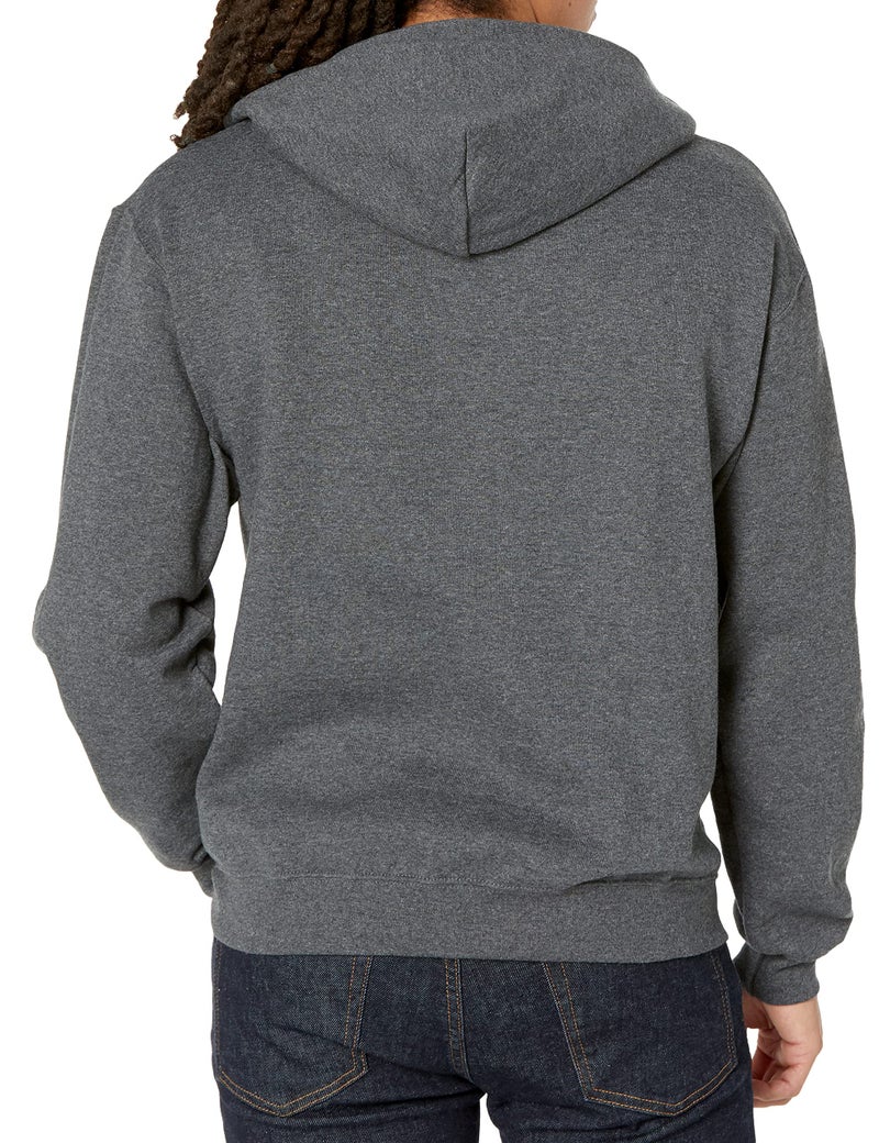 Jerzees Men's NuBlend Fleece -Sweatshirts & Hoodies, Hoodie-Black Heather, Medium - Image 2