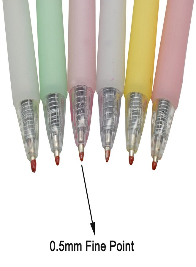 Maydahui 12 PCS Fruit Gel Pen Retractable Priting Pens Strawberry Cherry Peach Apple Avocado Pear Fresh Style Black Ink for Girls Students Teens - Image 3