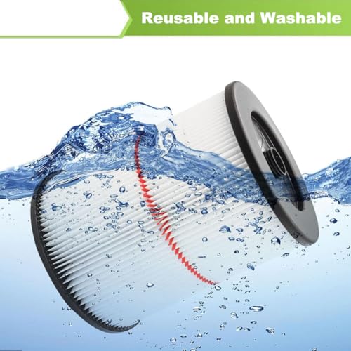 ANBOO Replacement Cartridge Filter for Shop Vac Craftsman 9-17816 Filter for Craftsman 17816 Vacuum Filter General Purpose Wet Dry Air Filter for 5 & Larger Gallon Vacuum Cleaner 2 Packs - Image 5