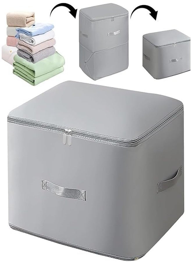 VishBin Space Saving Self Compression Organizer Heavy Duty Space Saving Packing Totes Self Compression Moving Organizer Bags for Comforters and Blankets, Sealer Clothes Storage - Image 1