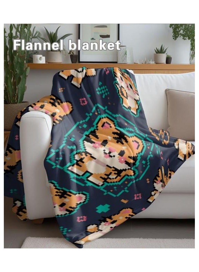 general Children's or student cartoon flannel thin blanket (warm and comfortable, suitable for sleep, games) 100cm*150cm - 543 - Image 1