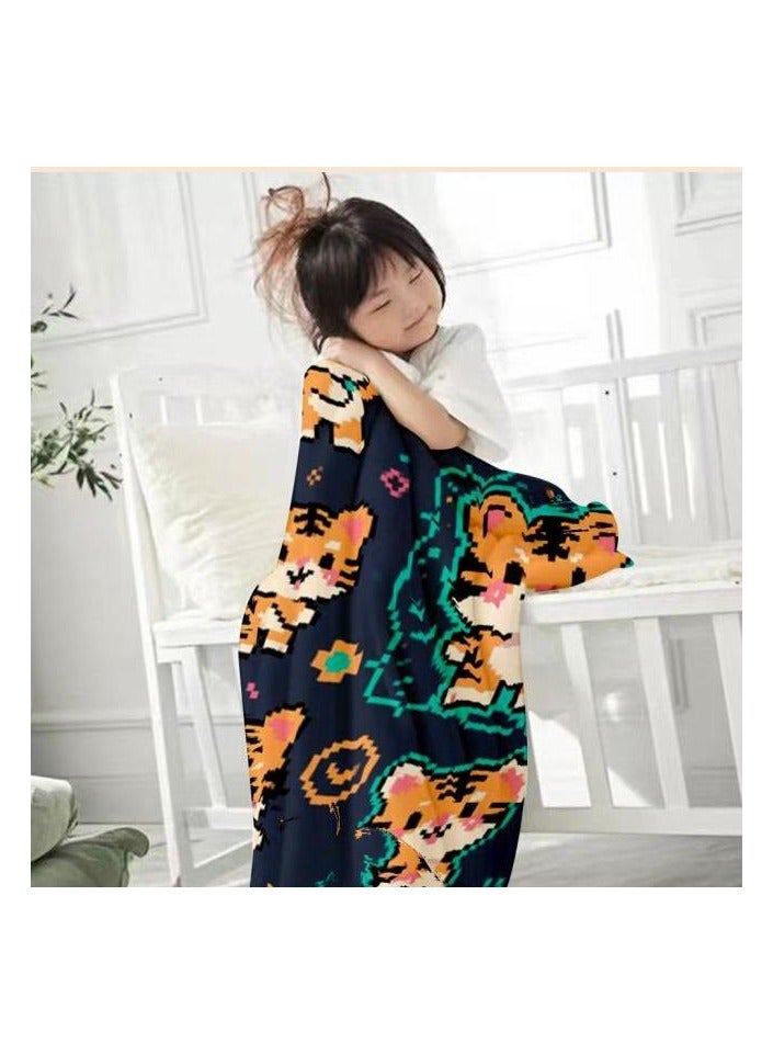 general Children's or student cartoon flannel thin blanket (warm and comfortable, suitable for sleep, games) 100cm*150cm - 543 - Image 3