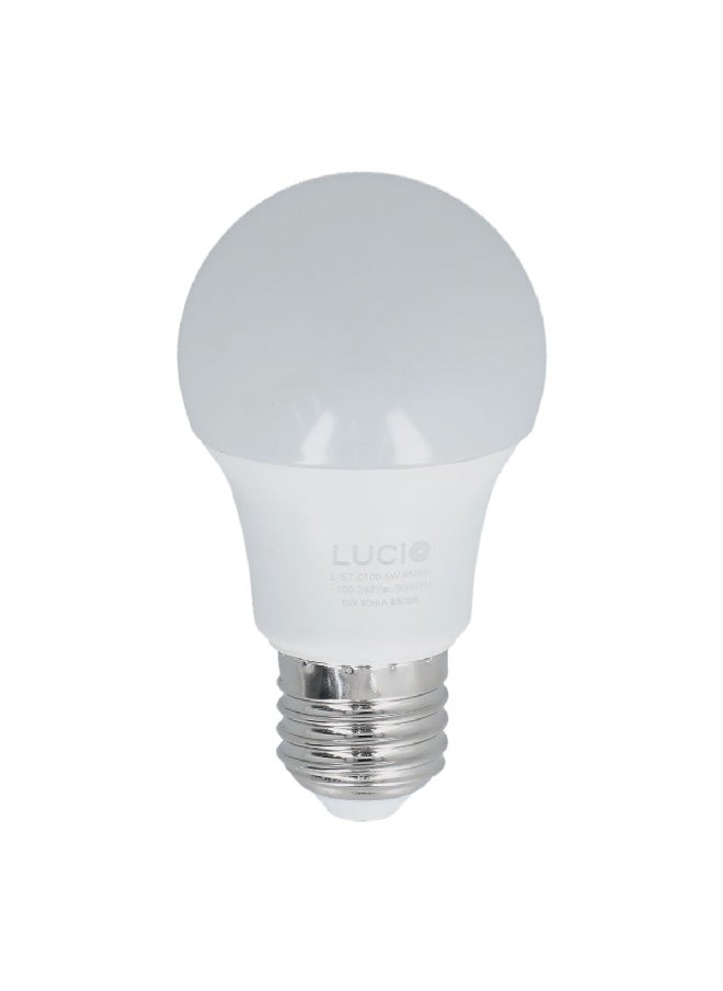 Lucio - 3-Piece E27 5W 6500K 500-Lumens Long Lasting Durable LED Bulb Cool White 5.8 x 10.4 x 17 cm L-ST-0100-5W-6500K-P3 - Image 1
