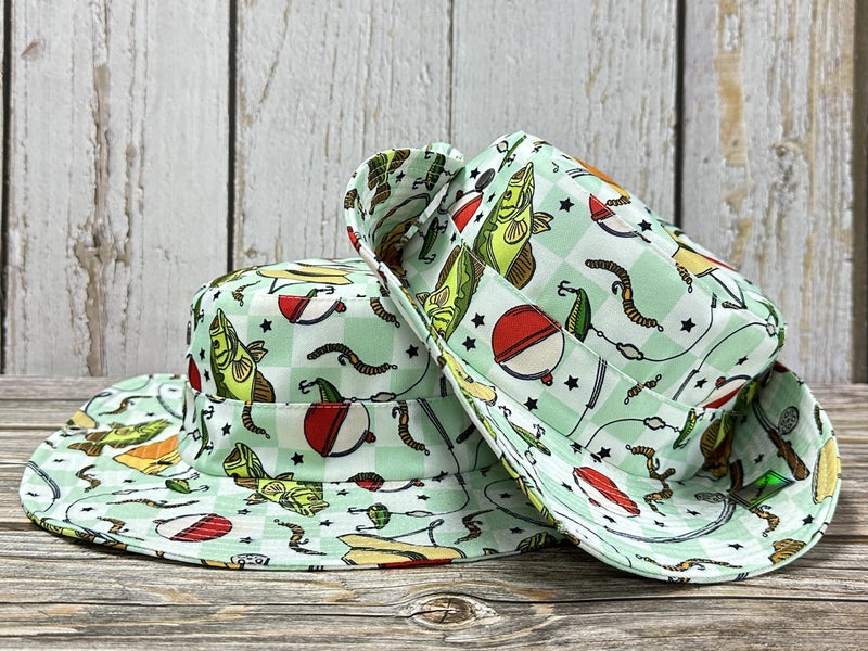 Enodtter Bass Fish Bucket Hat, Fishing Gifts for Men Women, Outdoor Summer Wide Brim Packable Printed Beach Sun Hats for Fisherman - Image 2