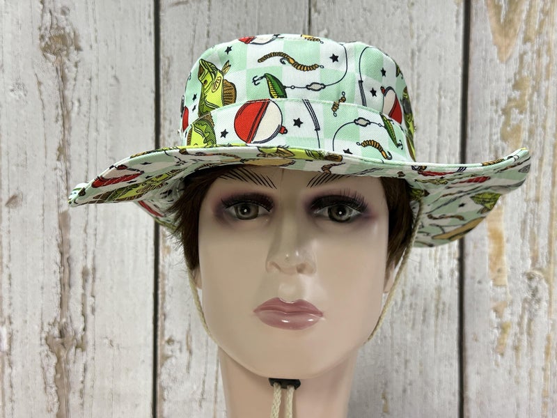 Enodtter Bass Fish Bucket Hat, Fishing Gifts for Men Women, Outdoor Summer Wide Brim Packable Printed Beach Sun Hats for Fisherman - Image 5