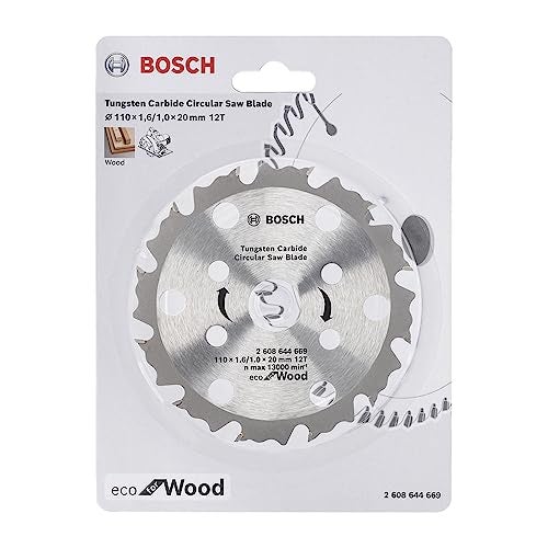 Bosch coolteQ Circular Saw Blade 4''-12T - Eco for Wood - 110 x 1.6/1.0 x 20mm - Tungsten Carbide - Image 2