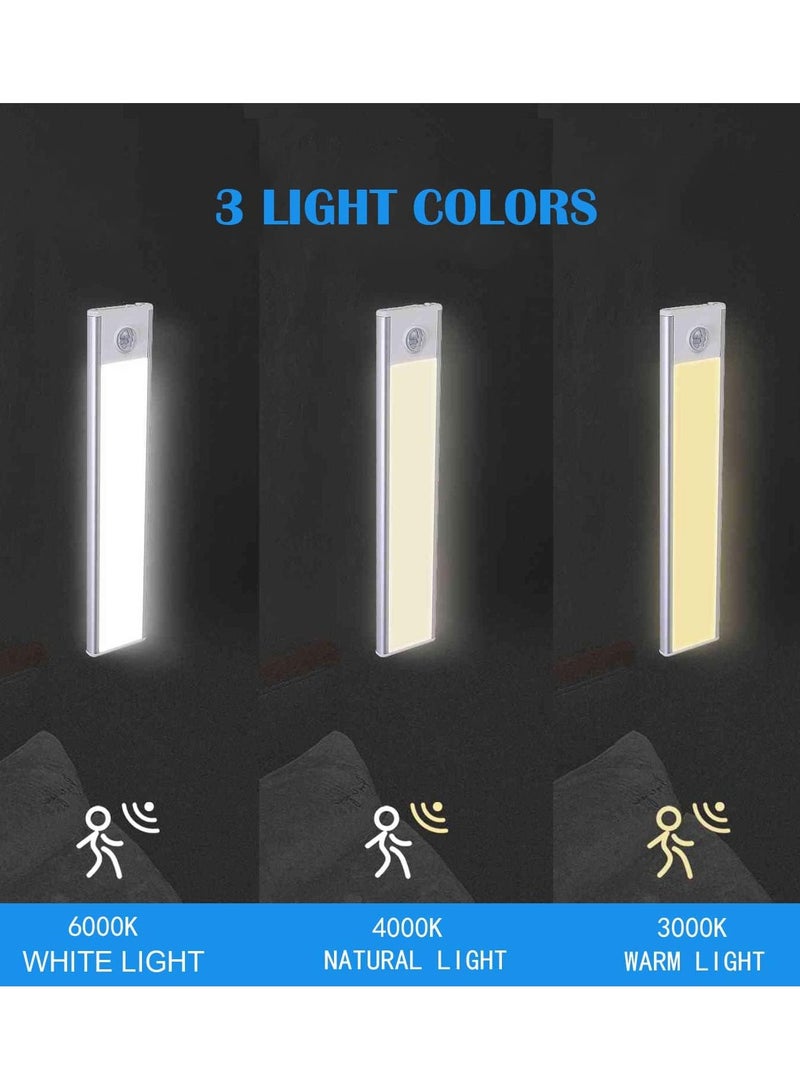 LED Cabinet Lights Motion Sensor Strip 3 Colour Dimmable Suitable for Reading Closets Cabinets Bedside and Study Lighting