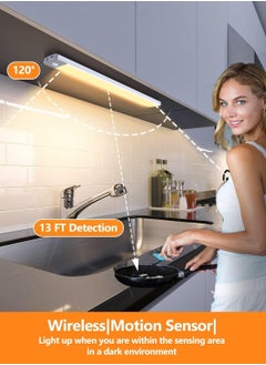 Generic LED Cabinet Lights Motion Sensor Strip 3 Colour Dimmable Suitable for Reading Closets Cabinets Bedside and Study Lighting  - Image 4
