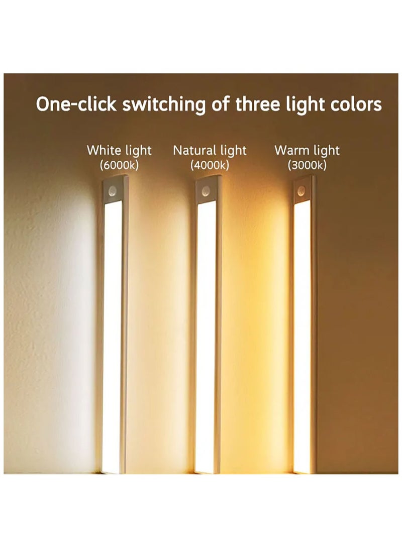 LED Cabinet Lights Motion Sensor Strip 3 Colour Dimmable Suitable for Reading Closets Cabinets Bedside and Study Lighting