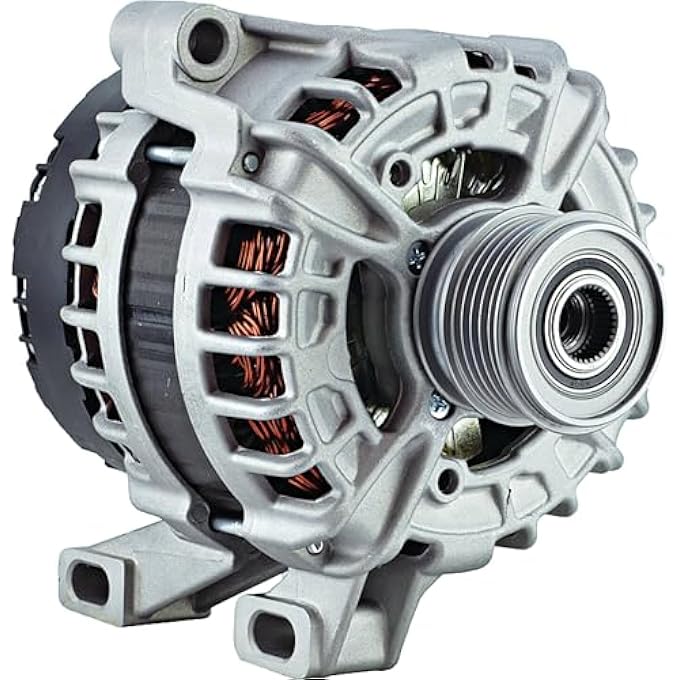 DB Electrical 400-24260 Alternator Compatible With/Replacement For 2.5L 1 Clock 180 Amp Internal Fan Type Clutch Pulley Type Internal Regulator CW Rotation 12V Volvo S60 2012 2013 2014 2015 2016 - Image 1
