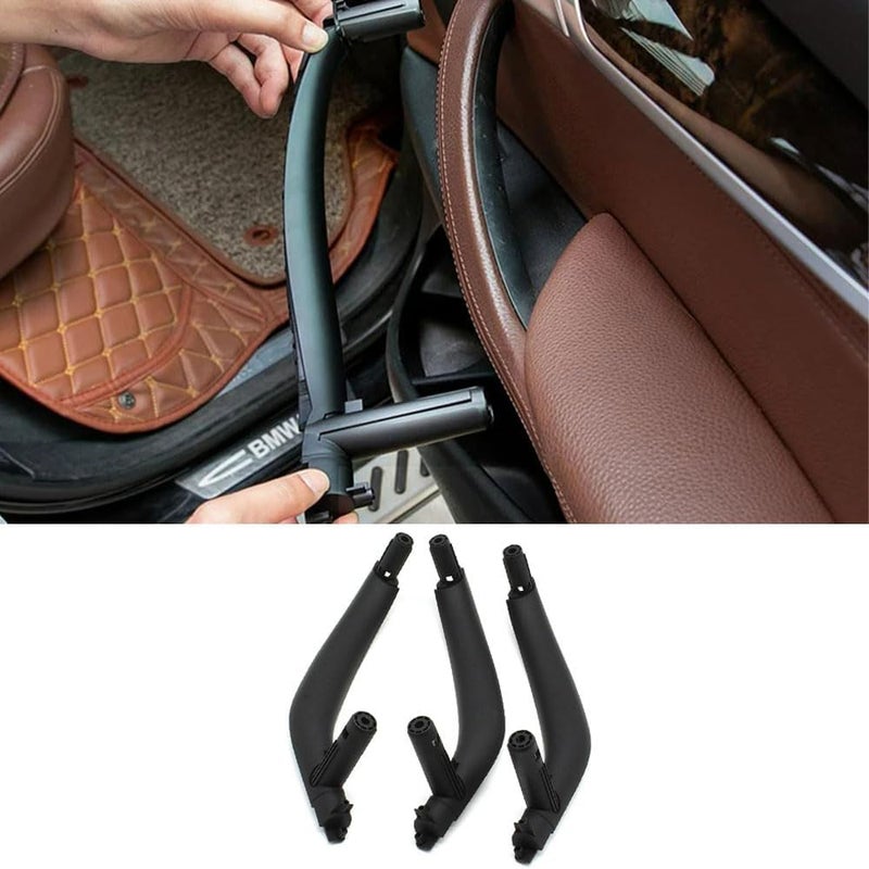 Goodithy 3PCS Interior Door Handles for BMW X5 X6 F15 F16 (2014-2018) - Black - Image 1