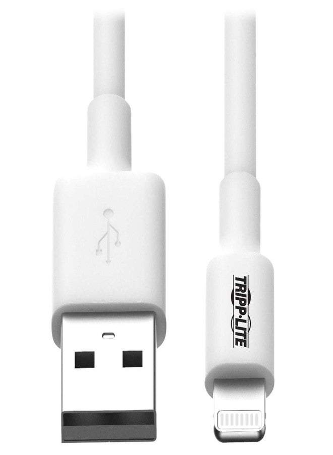 Tripp Lite Apple MFI Certified 10-Feet 3M Lightning to USB Cable Sync Charge iPhone/iPod/iPad - White (M100-010-WH) - Image 1