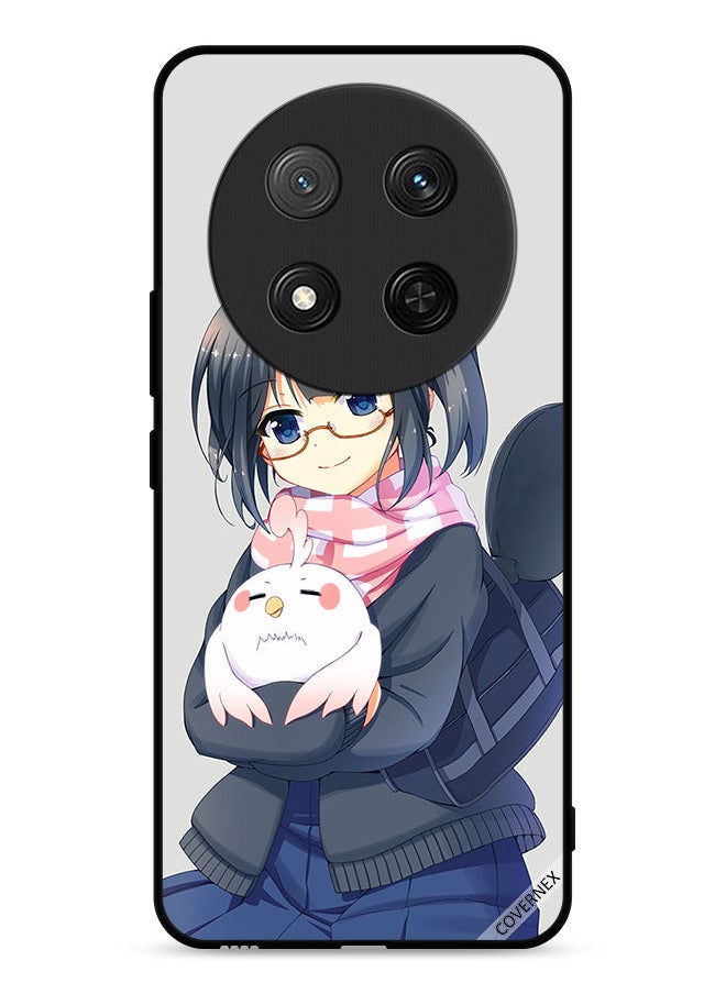 Covernex Honor X9c 5G Protective Case Cover Girl Holding Pet Art  - Image 1