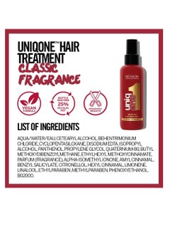 Revlon Professional Uniqone Hair Treatment Moisturizing Leave in Hair Treatment Repair for Damaged Hair Hair Treatment Classic Fragrance 150 ml  - Image 3